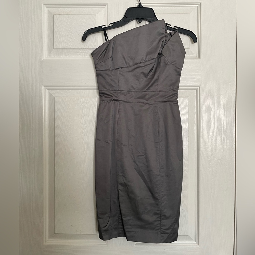 NWT Bebe Charcoal Strapless Dress Size 0 Women's Cocktail Party
